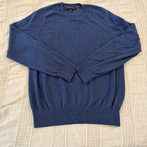Banana Republic Men’s Navy Blue Wool Cashmere Crewneck Sweater Medium GUC